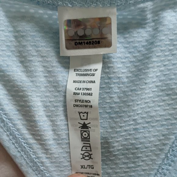 Diadora Workout Top NWT XL light sky blue - Picture 3 of 9